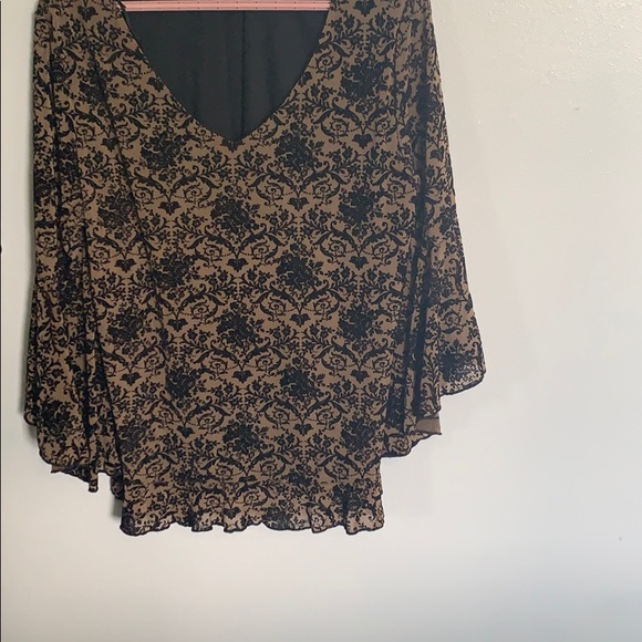 3/4 sleeve shirt, beige - Picture 1 of 4